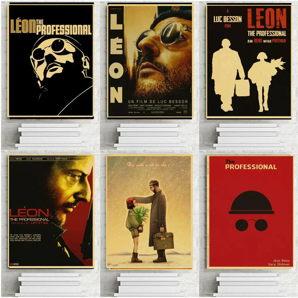 Leon Профессиональный постер классические старые ретро стикеры на стену из крафт