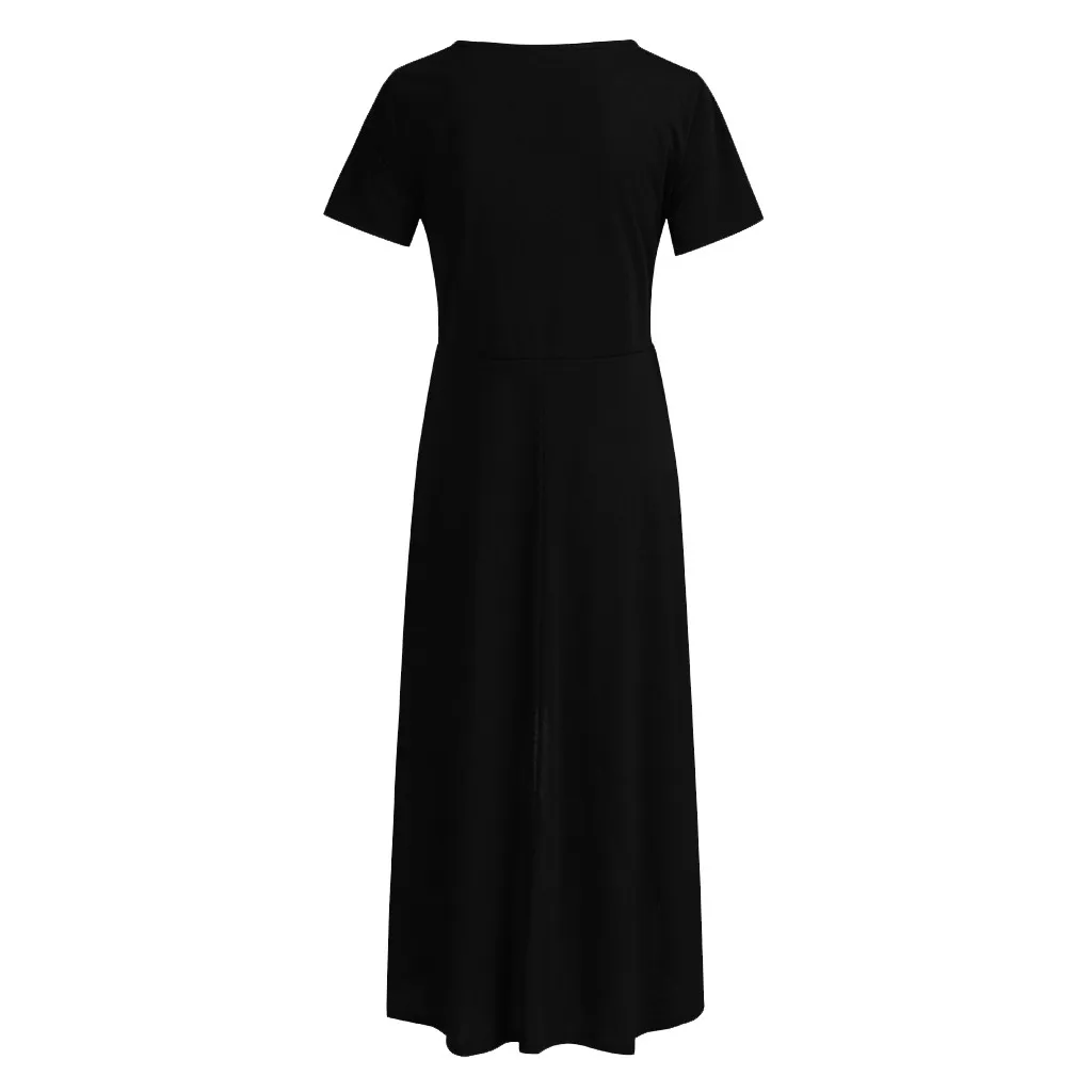

LONSANT Pregnanty Dresses Solid Color V-neck Strap Irregular Maternity Women skirts Summer Dresses ladies Clothes 2020 drop ship