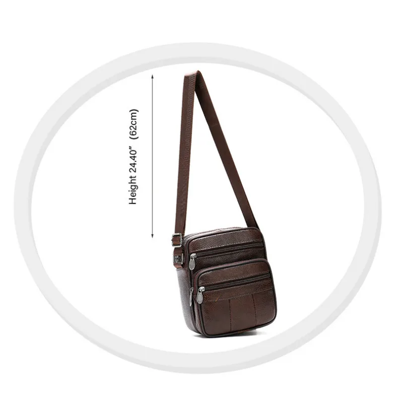 2020 Men's Crossbody Bags Genuine Leather Vintage High Quality Small Man Cross Body Bag New Casual Business Shoulder Male |