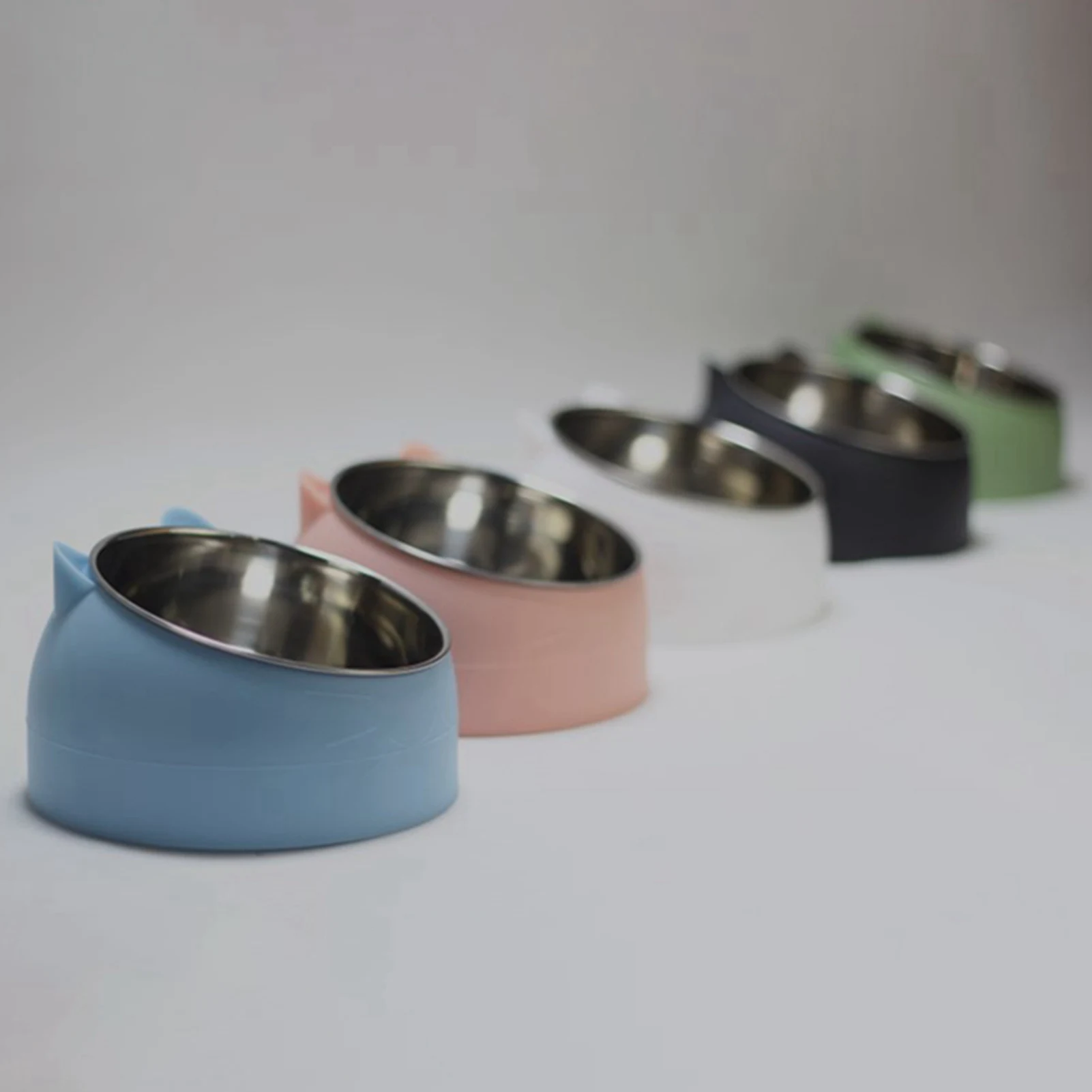 

Stainless Steel Cat Bowl And Dog Bowl 15 Degrees Tilt To Protect The Cervical Spine Oblique Mouth Pet Food Bowl Cat Supplies