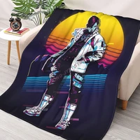 apex legends crypto 80s retro throw blanket sherpa blanket cover bedding soft blankets