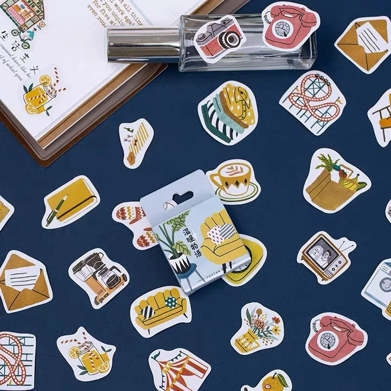 50 шт./кор. винтажная Осенняя Серия whispers Bullet Journal декоративные наклейки из бумаги