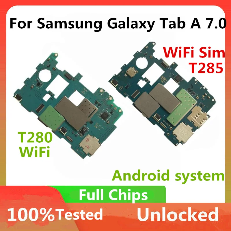 Разблокированная материнская плата для Samsung Galaxy Tab A 7 0 оригинальная T280 WiFi /T285 SIM