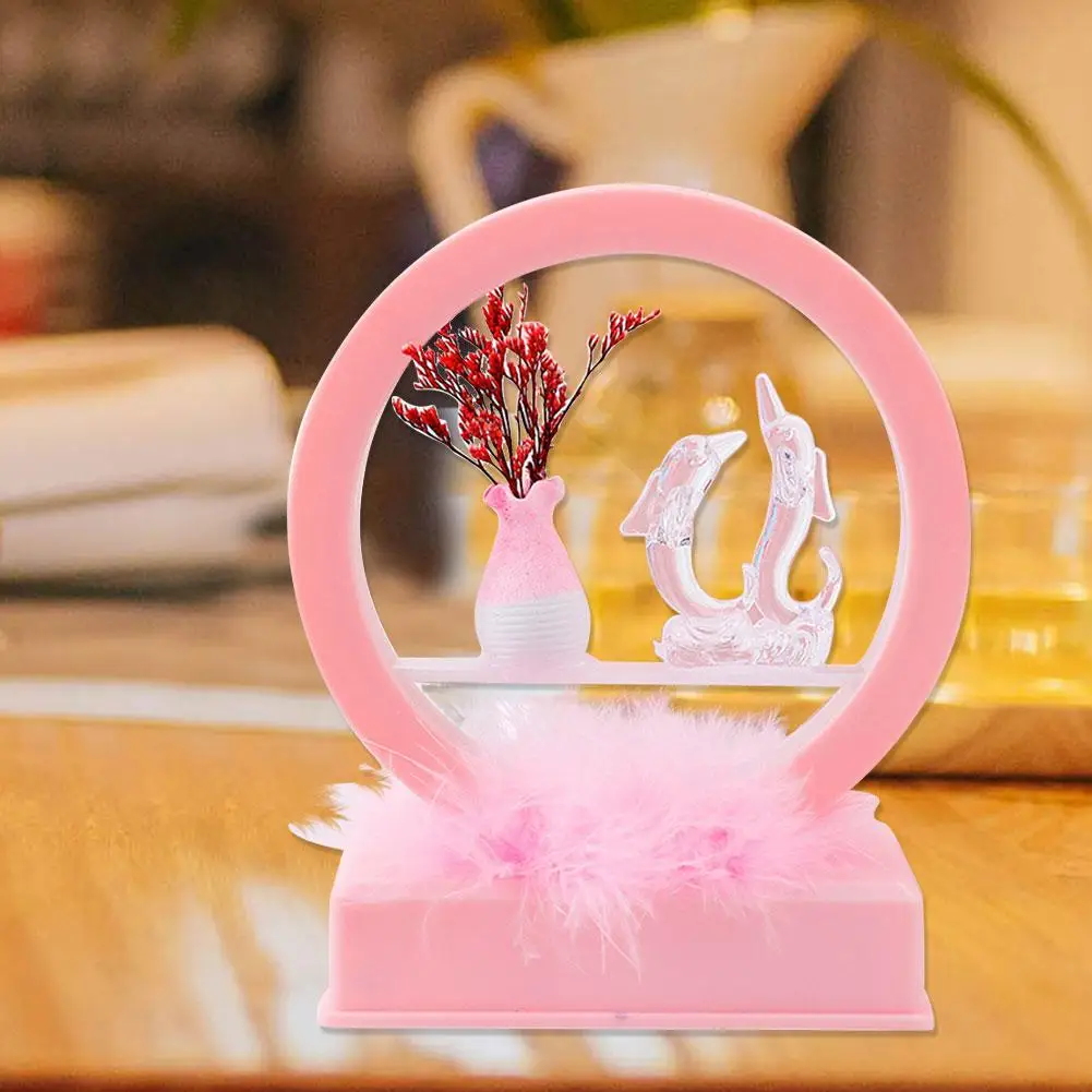 

Innovative Dolphin Night Light Exquisite Lovely Patterns Innovative Dolphin Night Light With Music Round Night Lamp