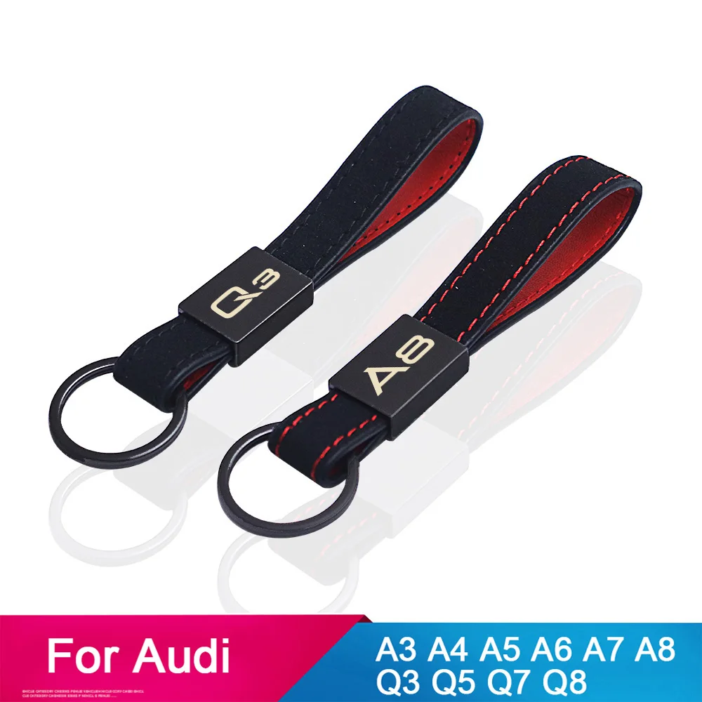 

Turn fur car Key chain Good quality metal for audi a3 8P a4 b5 b6 b8 b9 a5 q5 q7 a6 c8 c6 a7 a8 q3 q5 q7 q8 accessories key ring