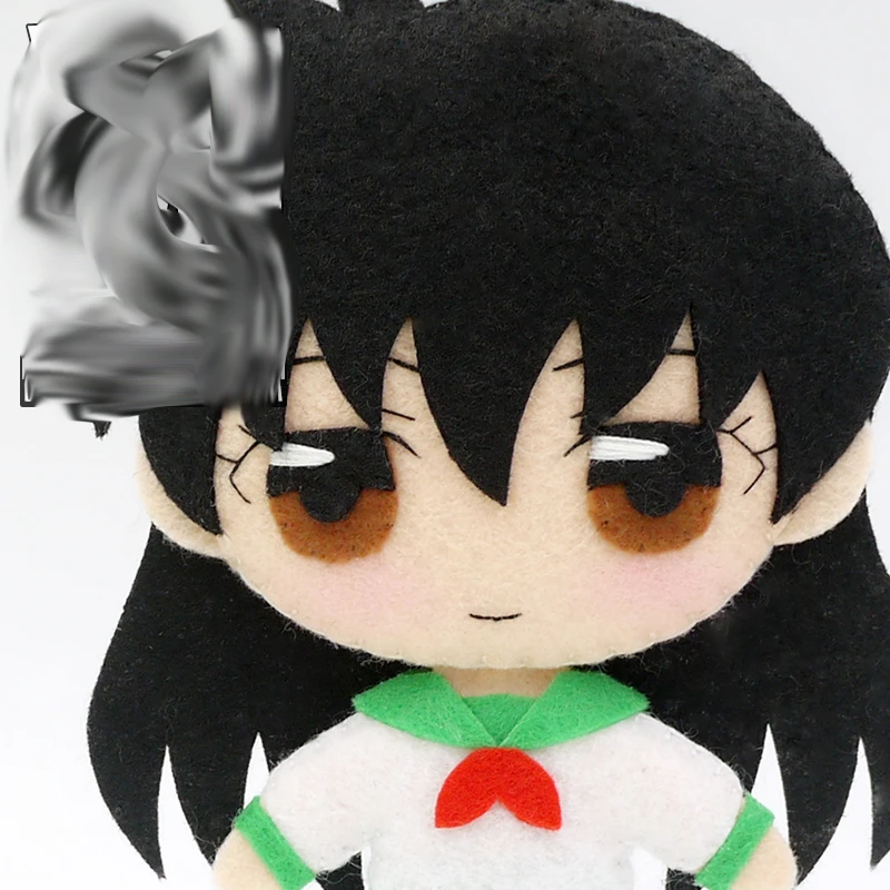 Anime Inuyasha Cartoon Q Style Higurashi Kagome Handmade Toy Keychain Bag Cosplay Doll DIY Material for Girl 1 pcs | Тематическая