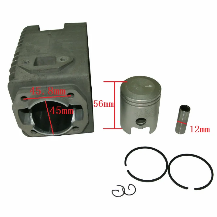 Комплект поршневых цилиндров 45 мм для Wacker WM80 BH22 BH23 BH55, автоматические выключатели BS30 BS45Y BS52Y BS60Y BS65Y, женская модель BS600 BS650