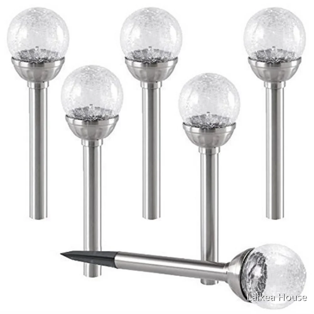 

Solar Crack Lawn Light Colorful Glass Ball LED Lawn Lamp Waterproof Landscape Lights Garden Lamps Outdoor Lighting Decoration