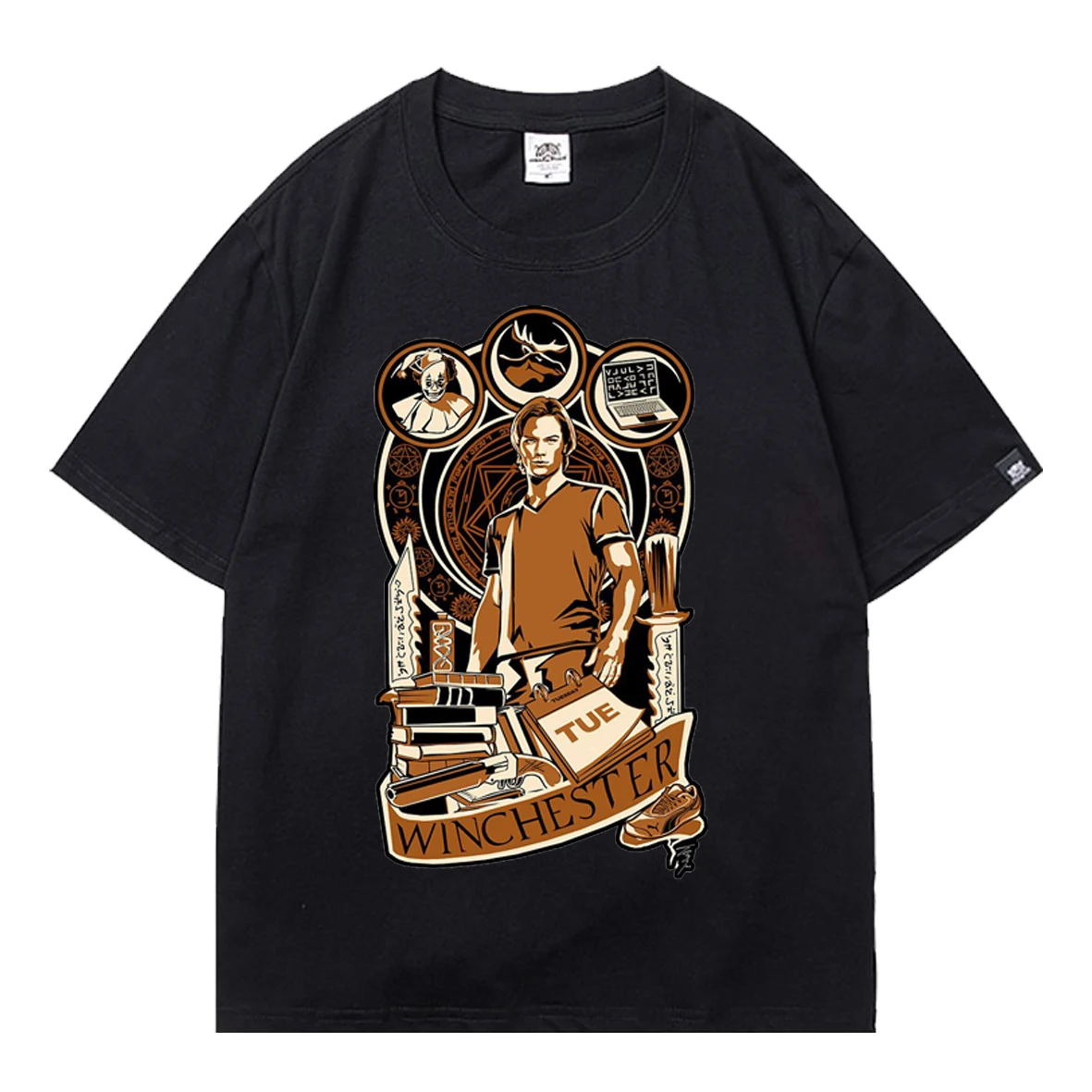 

Supernatural TV Show T-shirt Short Sleeve Boy Teens Summer Boy Teens 2021 Anime Things Oversized T-shirt Male Men T-shirts