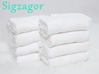 Sigzagor8 рассыпчатых тканевых подгузников, вставки для подгузников, слитная ткань с подкладкой из муслина из полиэстера и хлопка 49x35 см 19,3x13,8 дюйма