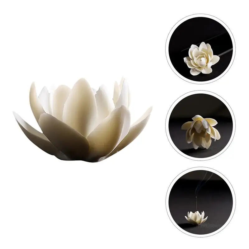

1pc Censer Decor Aromatherapy Furnace Incense Burner Lotus Censer for Home Office