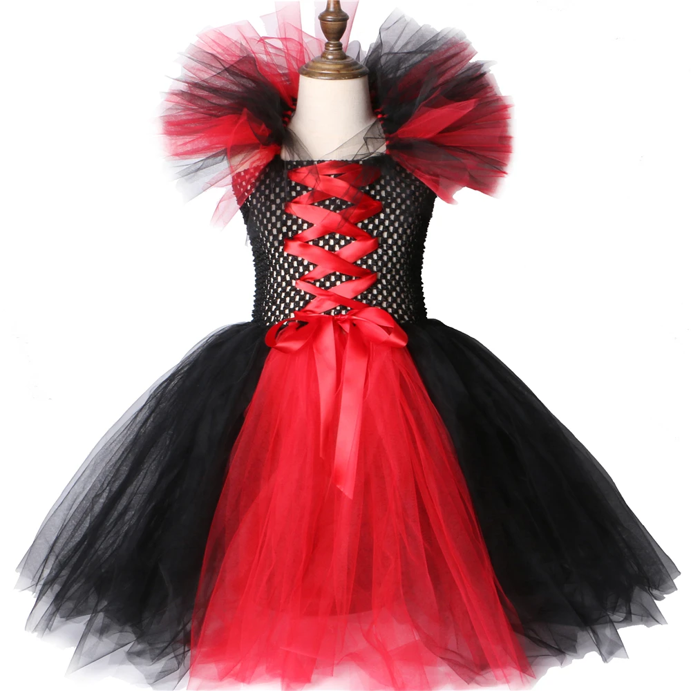 Детское платье-пачка с крыльями рога и ведьмой | Тематическая одежда униформа