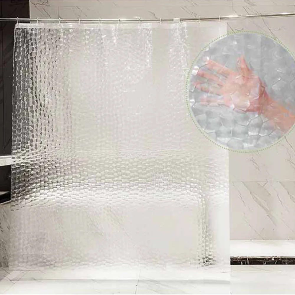 Зеленая занавеска для душа с рисунком листьев современный натуральный