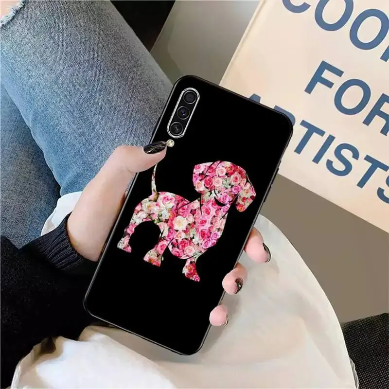 

Dachshund Silhouette color Dog Phone Case For Samsung galaxy S 9 10 20 A 10 21 30 31 40 50 51 71 s note 20 j 4 2018 plus