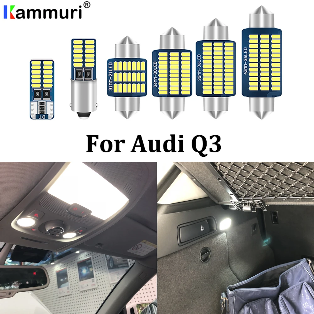 16 шт. комплект светодисветильник светильник для салона AUDI Q3 8U 2011 2018|Сигнальная