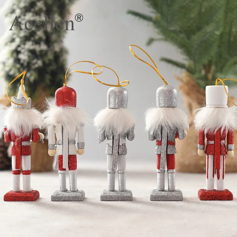 5 шт. домашний декор деревянная кукла Щелкунчик барабанщик миниатюрные фигурки