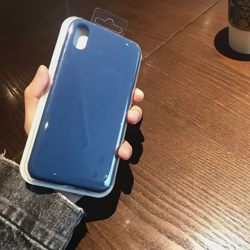 Cobalt blue Силиконовый чехол для iPhone 6 6S 7 8 Plus X XS Max XR 11 Pro Max Мягкий ТПУ Жидкий чехол для телефона для iPhone XS Max чехол Полная защита - Цвет: Cobalt blue