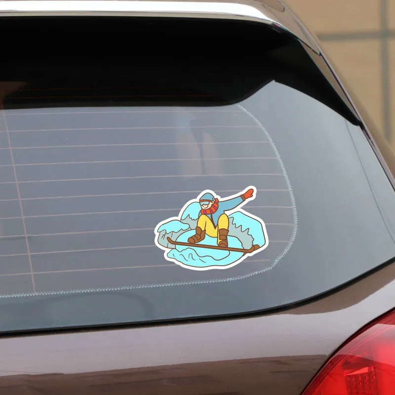 Ebdeckle мальчик катание на лыжах фитнес движения для Авто/бампер/окно/наклейка
