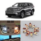 Белые Автомобильные светодиодные лампы внутренний светильник для чтения Комплект для 2001-2014 2015 2016 2017 2018 2019 Toyota Highlander