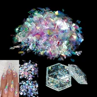 20gbag irregular candy colour paper scraps epoxy resin fillings sequin silicone paillettes for epoxy resin mold filler nail art
