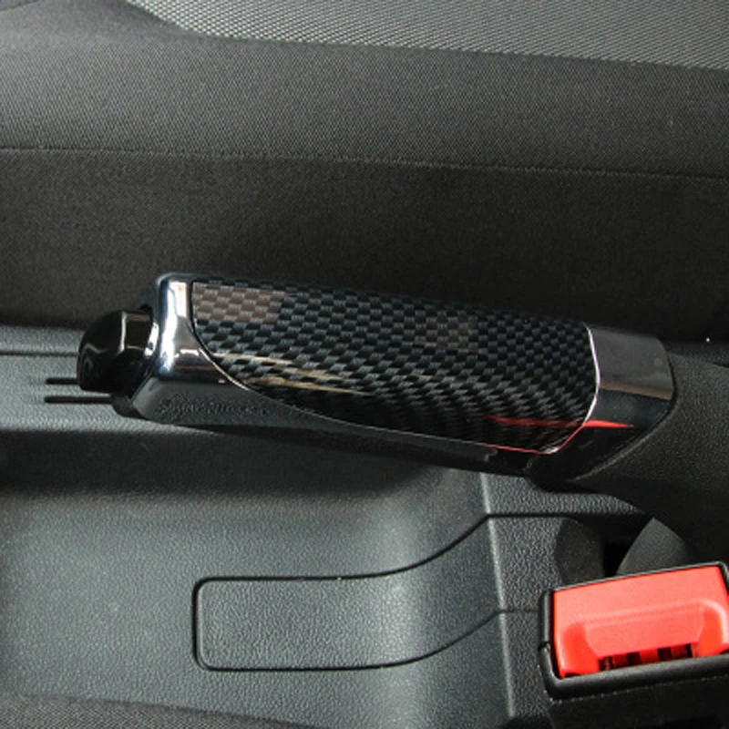 

Car Accessories Fashion Carbon Fiber Car Handbrake Protective Cover Car Handbrake Handle Interior Decoration Cover