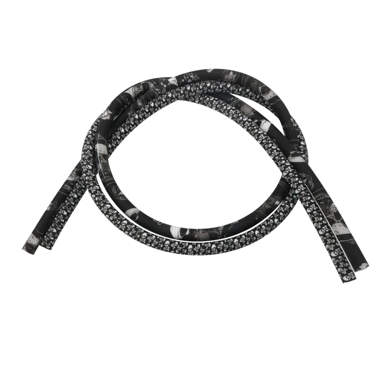 1 5 м грубая матовая отделка кальянный шланг череп Стиль кальян силиконовый Чичи