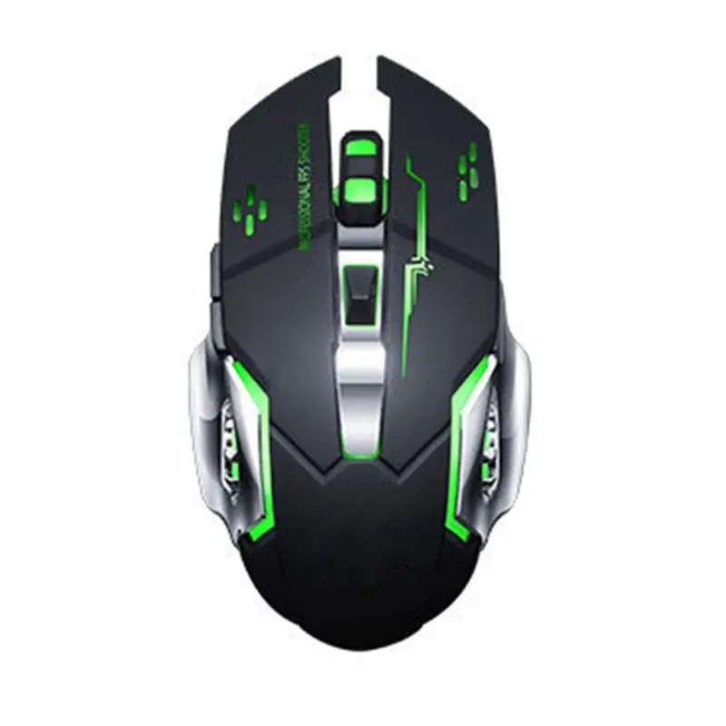 

2.4GHz USB Wireless Rechargeable Mechanical Gaming Mouse Silent Optical Mouse R2JB