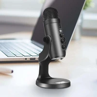 condenser microphone g mark pop4 usb tabletop mic asmr echo real time monitoring cardioid for studio recording youtube live mic