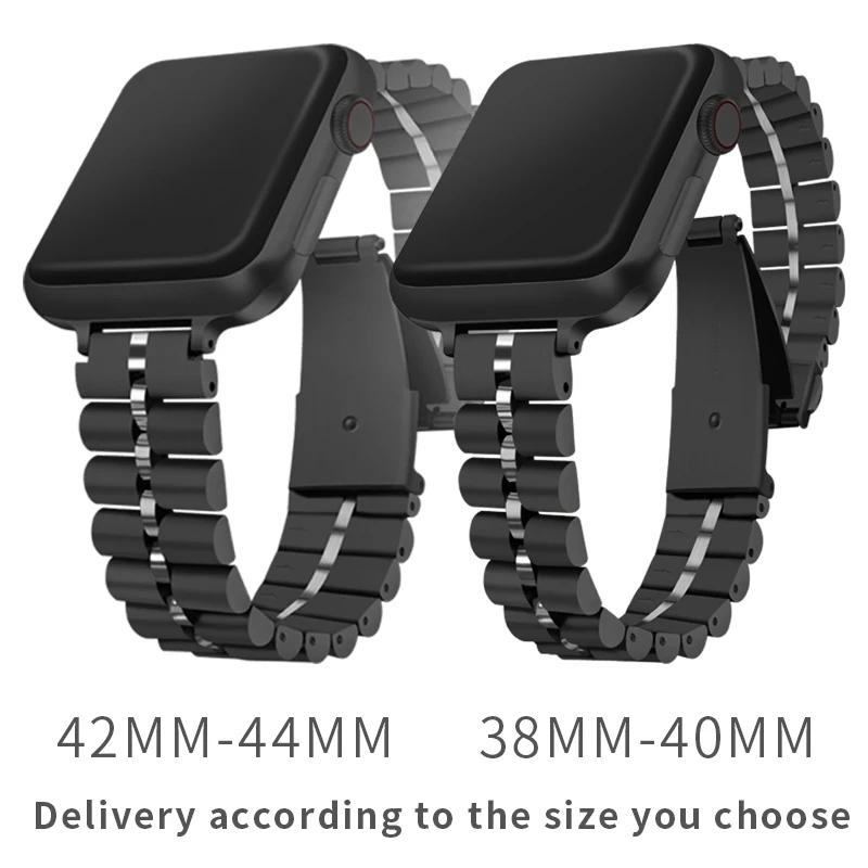 

Watch band Compatible with Apple watch 38mm 40mm 42mm 44mm Metal stainless bands women/men Wristband apply to Iwatch 6/5/4/3/SE