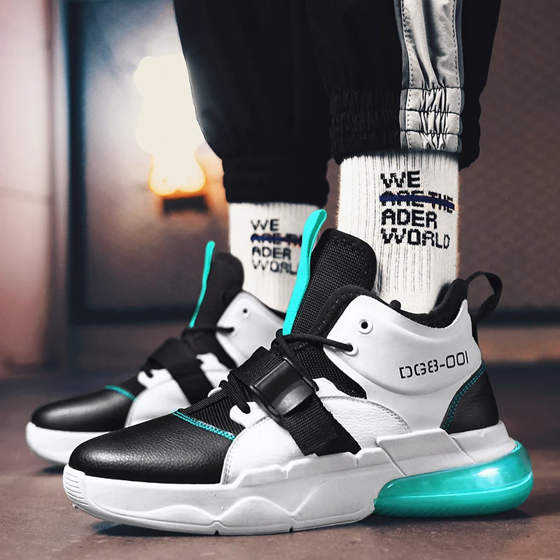 New Arrival Men's Running Shoes Thick Sole PU Classic Sneakers Male Trending Urban Sports Street Jogging Outdoor Walking | Спорт и