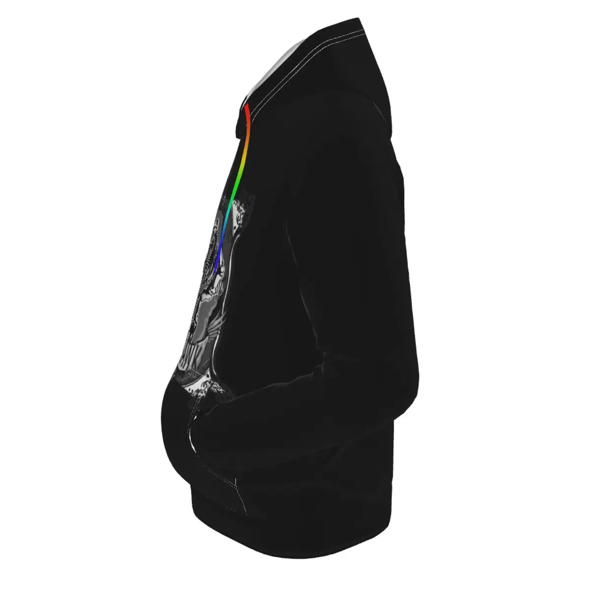 Devil Fashion Original Designer Brand Punk Rock Print Hood Sweater Party Round Neck Sweater Punk Long Sleeve Couple Sweater