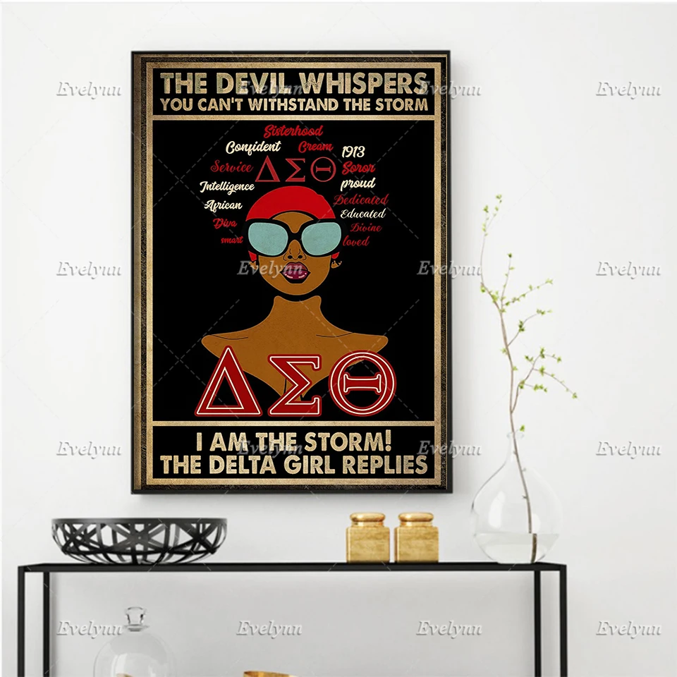 

The Devil Whispers You Can't Whispers You Can't Withstand The Storm Poster Wall Art Prints Home Decor Canvas Gift Floating Frame