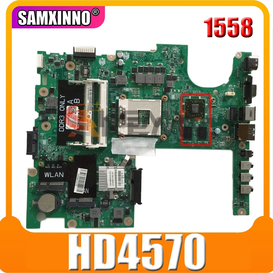 

Оригинальная материнская плата для ноутбука DELL Inspiron 1558 1557 HD4570 материнская плата CN-0TR557 0TR557 DA0FM9MB8D1 HM57 216-0728018