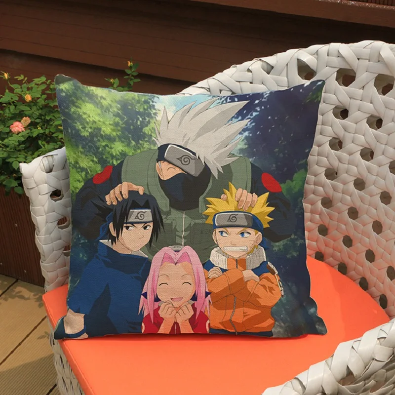 

The new film and television animation printing cotton and linen hug pillowcase car cushion home decoration sofa cushion cover