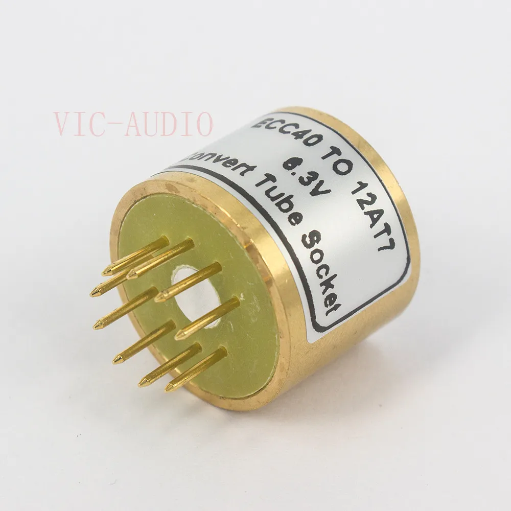 1 шт. ECC40 до 12AX7 12AT7 ECC83 ECC82 12AU7 6 3 В) 8Pin 9PinTube DIY звуковая вакуумная трубка адаптер