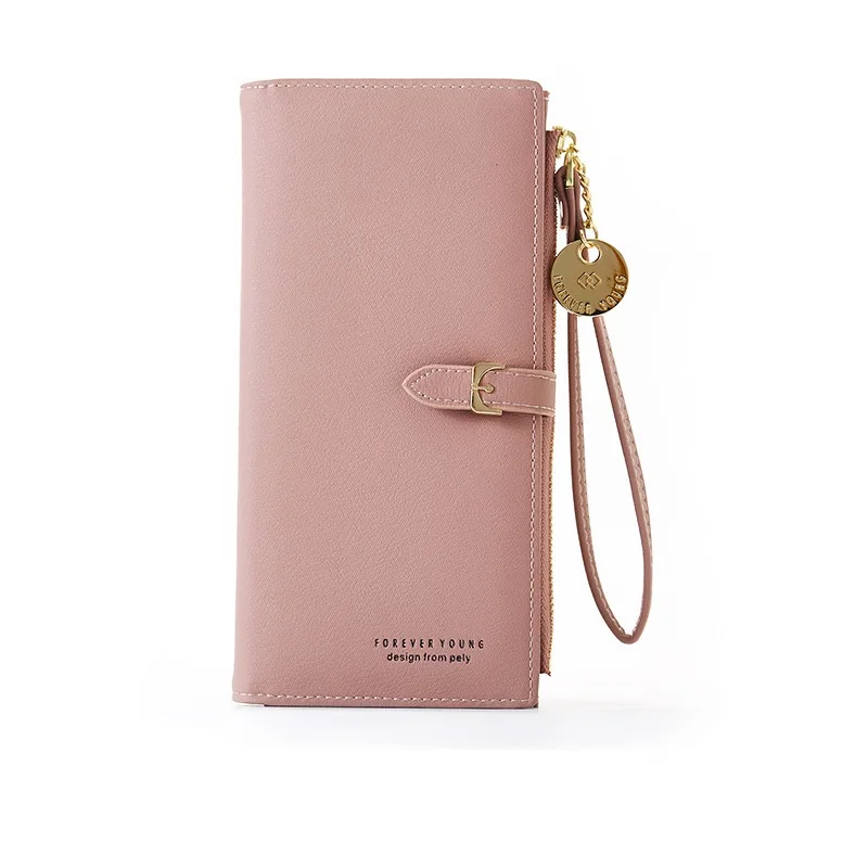 

Wristband Women Long Wallet Many Departments Female Wallets Clutch Lady Purse Zipper Phone Pocket Card Holder Ladies Carteras