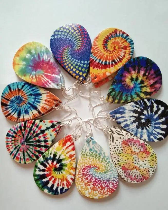 Серьги из искусственной кожи с кисточками и перьями | Украшения аксессуары