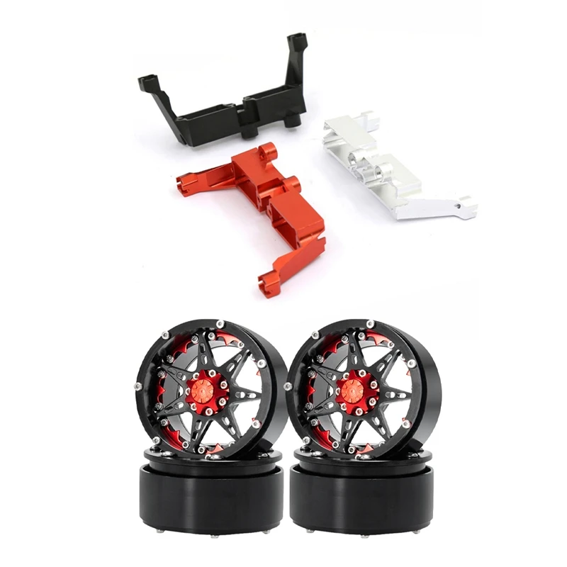 

Wheel Rims Hub 2.2 Inch For TRX4 SCX10 90046 Wraith 90018 & Metal Gearbox Differential Lock Bracket Servo Installation
