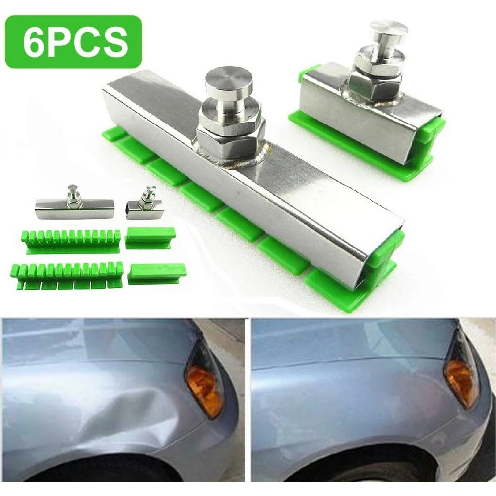 

6 шт. кузова вмятин демонтажный комплект Нержавеющая сталь канавки быструю и легкую Инструменты для ремонта автомобильных ремонтных инструментов
