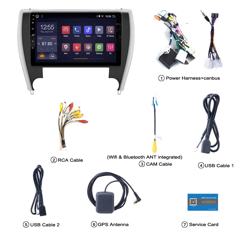 

10.1" Android 8.1 Car Multimedia Player Stereo Radio GPS Navigation for Toyota CAMRY 2015 2016 US Version Head Unit 2.5D+IPS