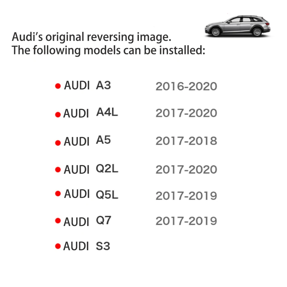 Подходит для Audi Q3 2016 ~ 2020 фронтальная камера заднего вида оригинальный экран