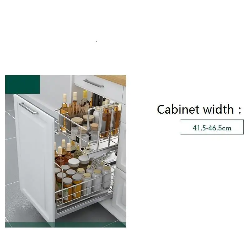 Cosina Armario De Cocina Despensa Mutfak Kuchnia органайзер для кладовки из нержавеющей стали кухонная стойка Cozinha кухонный шкаф корзина - Цвет: Number  7
