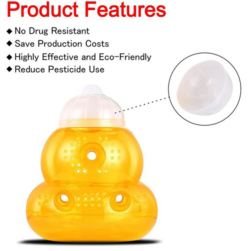 

8Pack Reusable Bee Trap Bee Catcher Beehive Wasp Trap Insect Hornets Bees Jackets Catcher