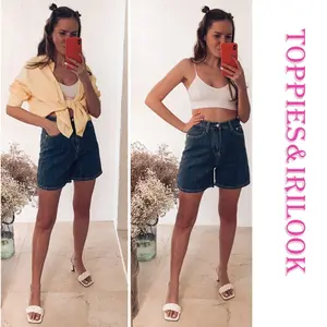 Шорты женские джинсовые с высокой талией, летние джинсы, шорты