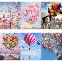 new 5d diy diamond painting color balloon diamond embroidery full square round drill rhinestones crafts scenery home decor gift
