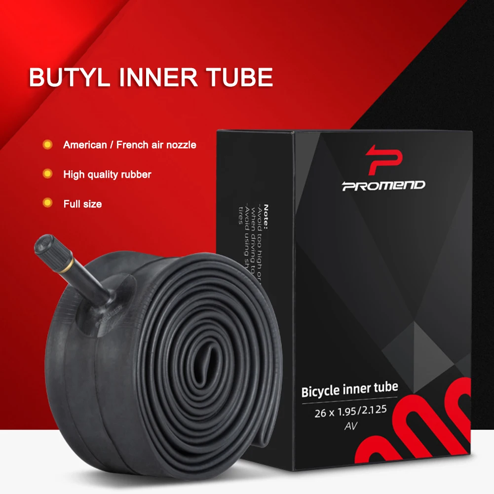 Внутренняя трубка для горного шоссейного велосипеда Бутилкаучуковая