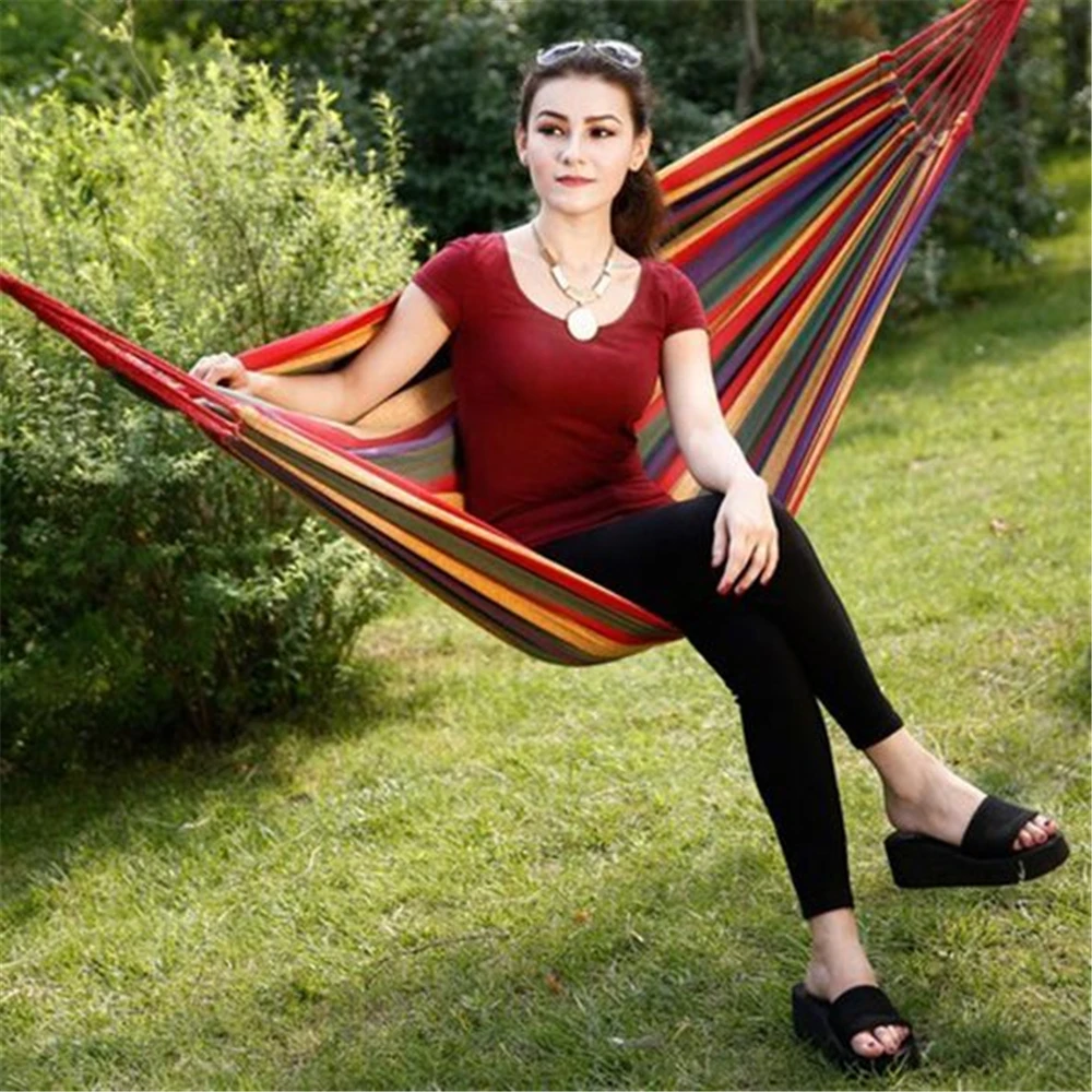 1-2 Person Portable Outdoor Camping Hammock with Mosquito Net High Strength Parachute Fabric Hanging Bed Hunting Sleeping Swing | Спорт и