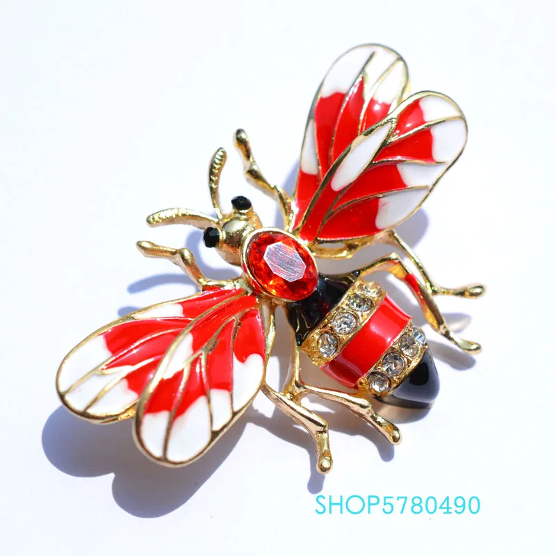Женская Брошь в виде пчелы из Rhistone разноцветная брошь форме насекомого свадебные
