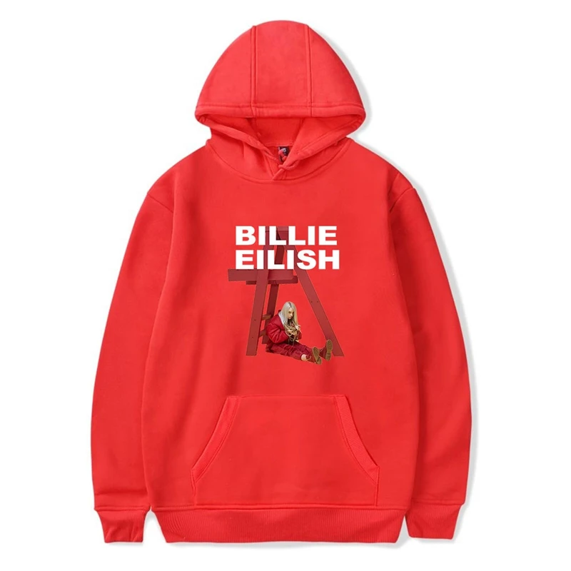 Billie Eilish 12 Зимняя негабаритная толстовка с капюшоном, пуловер, толстовка Billie Eilish, Женская Толстовка Poleron Mujer,, Ulzzang, длинный рукав, с капюшоном, уличная одежда - Цвет: Billie Eilish 12