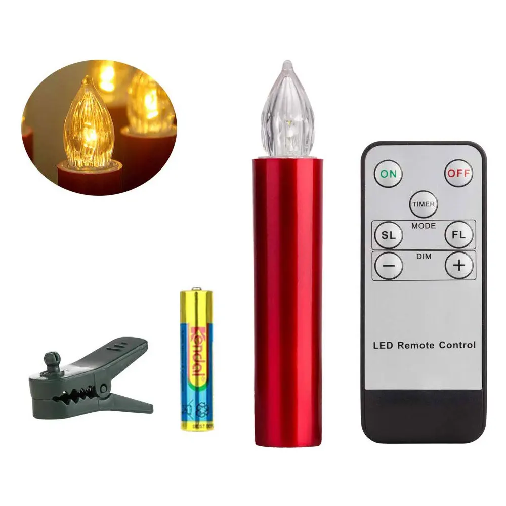 new home Christmas decoration flameless Led candles small tea party candles electronic candles gift bag